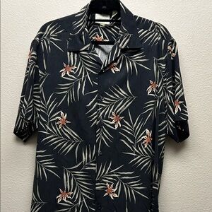 Joseph & Feiss Black Floral Men's Shirt